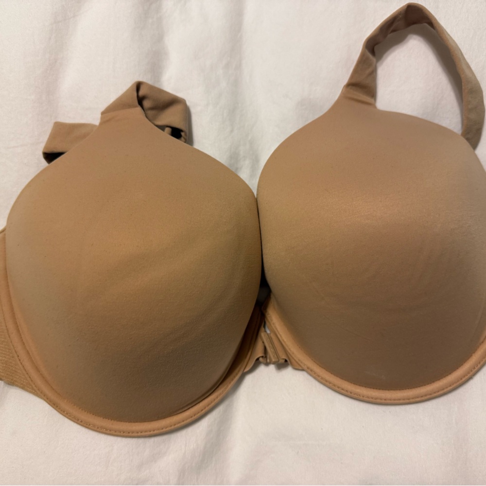 SPANX Tan Full-Coverage Bra-llelujah Bra Sz 38DD.